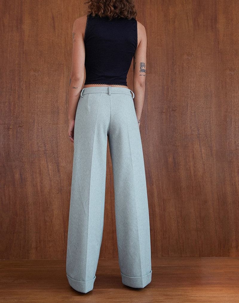 Motel Rocks Abdel Faux Wol Tailored Broek Dames Grijs | TMF768LS