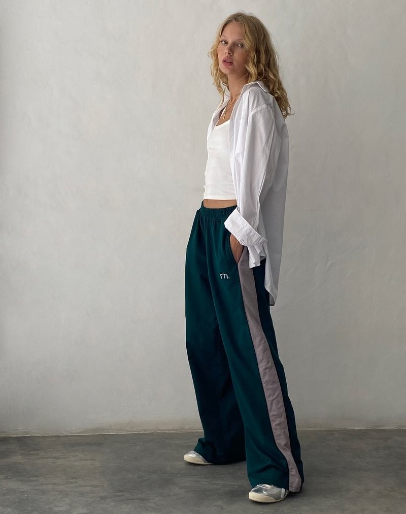 Motel Rocks Bedion Oversized Joggingbroek Dames Groen | RAX2720AL