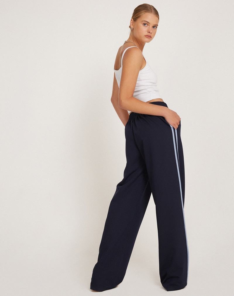 Motel Rocks Bennett Trouser Joggingbroek Dames Donkerblauw | WAT7818AL