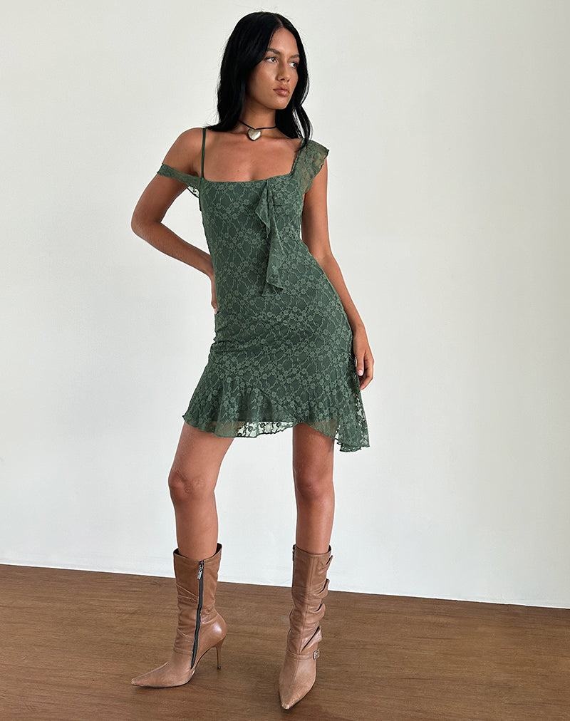 Motel Rocks Jati Mini-jurk Dames Groen | WUP4712WS