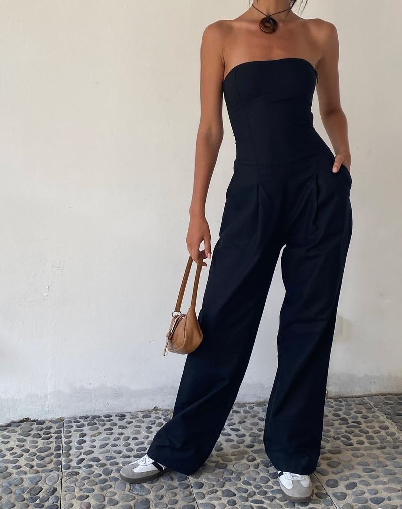 Motel Rocks Kyaria Jumpsuit Dames Zwart | CJG1670DC