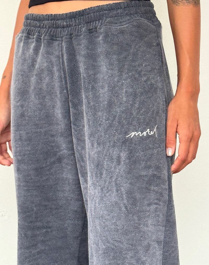 Motel Rocks Loose Joggingbroek Dames Zwart Wit | BDM6257XY