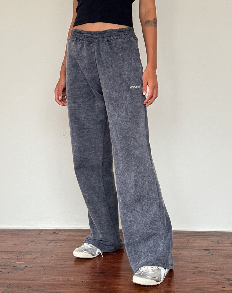 Motel Rocks Loose Joggingbroek Dames Zwart Wit | BDM6257XY