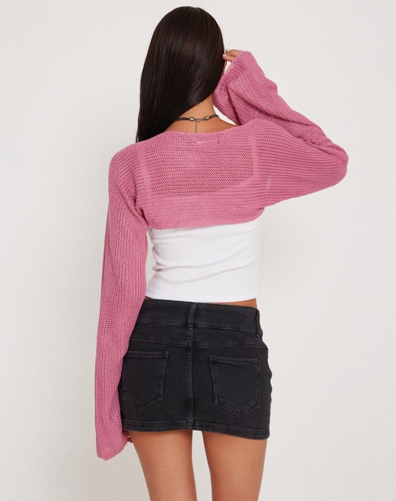 Motel Rocks Nobila Shrug Jumpers Dames Roze | NWB9567MU