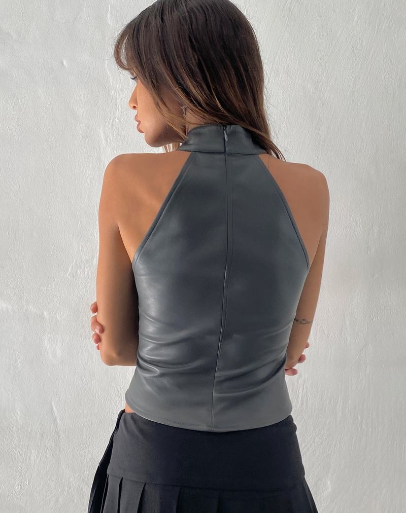 Motel Rocks Noena High Neck Vest Dames Grijs | CYV16WQ