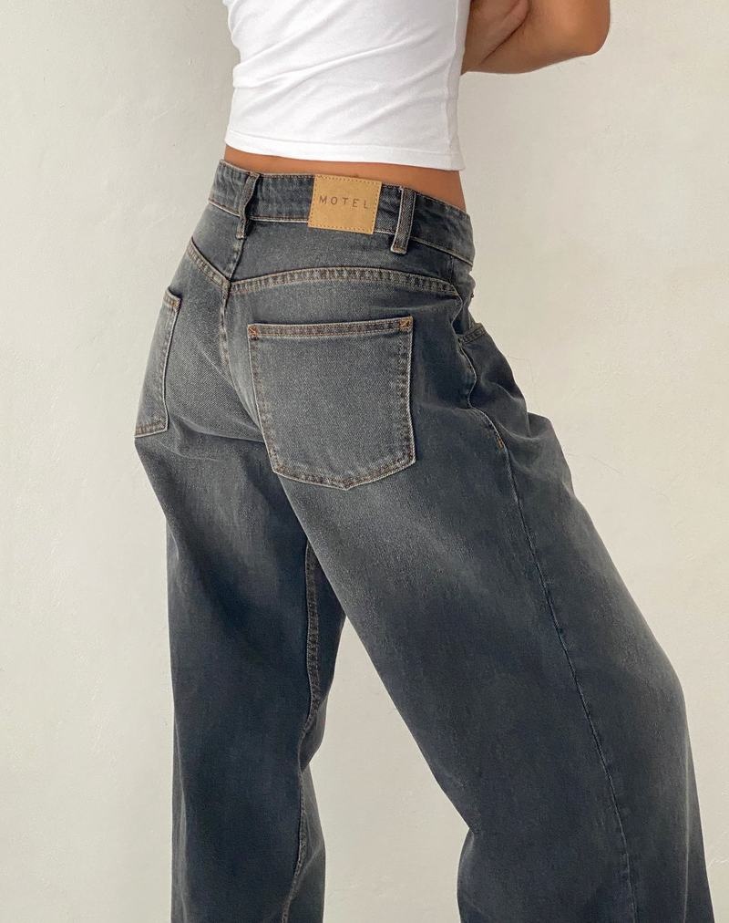 Motel Rocks Roomy Extra Brede Low Rise Jeans Dames Grijs | ZUC3346QI