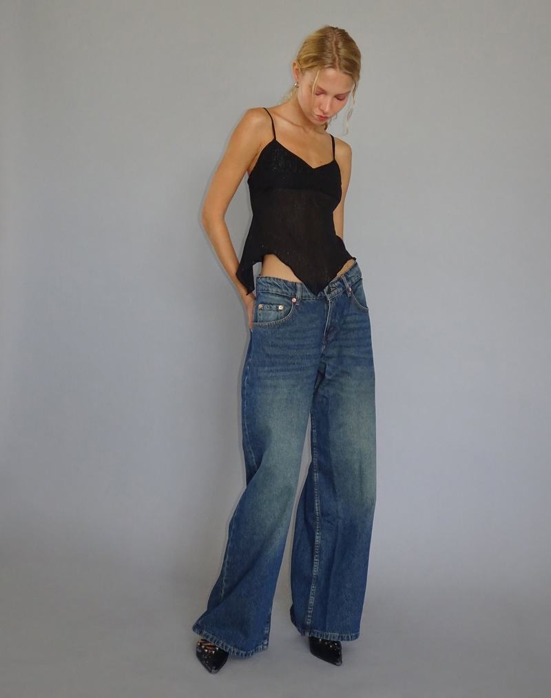 Motel Rocks Roomy Extra Brede Low Rise Jeans Dames Lichtblauw | ELZ710LK